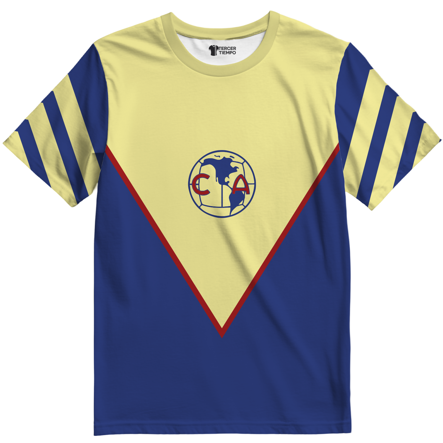 Playera America Ochentas Amarilla
