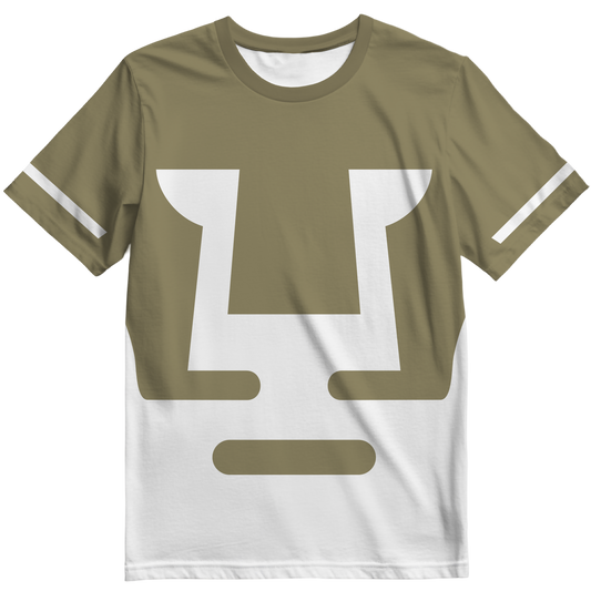 Playera Pumas Blanca y dorado