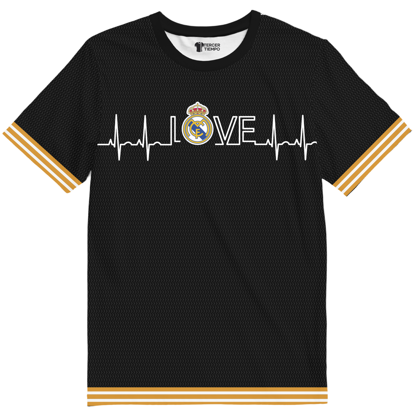 Playera Real Madrid Love 2025 Negra