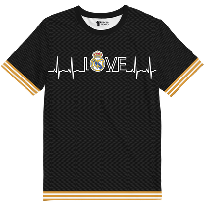 Playera Real Madrid Love 2025 Negra